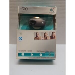 Logitech C310 HD Webcam Black 720p 960-000585 New